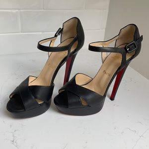 Christian Louboutin Black and Red Heels